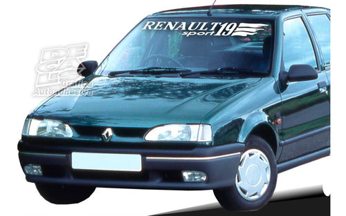 Renault 19 Sunshade Decal 0