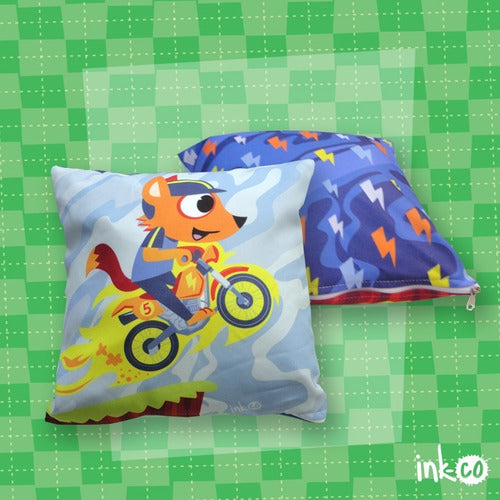 Ink-co Decorative Cushion Covers with Zipper, Washable 1