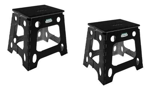 Colombraro Foldable Plastic Stool - Camping Bench X2 0