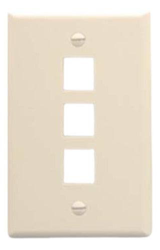 Intellinet Wall Plate With 3 Ports 0