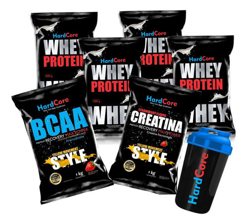 SPX Nutrition Max 4 Kg Protein + 1 Kg Creatine + 1 Kg BCAA + 1 Shaker 0