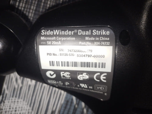 Mando Microsoft Sidewinder Dual Strike + Cd Drivers + Manual 3