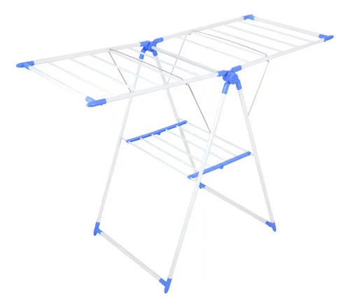 TOPTECNOUY Tender Tendedero De Ropa Para Piso Metal Plegable Casa Apto 0