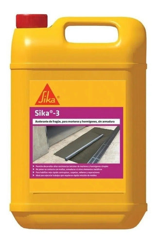 Sika 3 Acelerante De Fragüe Bidón X 2 Kg 0