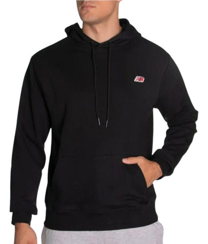 New Balance Ess Embro Mta0107bk Men's Sweatshirt 0