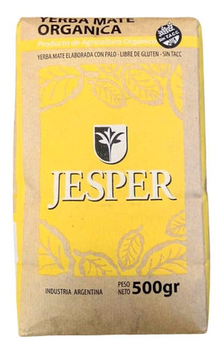 Yerba Mate Jesper Orgánica Pack 3 X 500 Gr - Sin Tacc 0