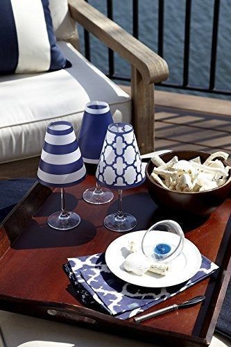 Di Potter WS132 Nantucket Paper Copa De Vino Blanco Shade Navy Pack De 6 1