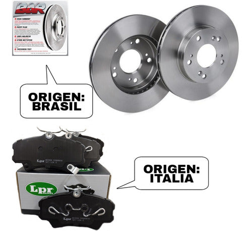 Front Disc Brake Kit And Pads LPR Honda Civic LXS 1.8 2