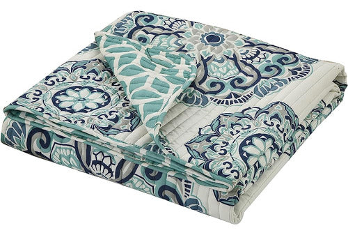 Chic Home Madrid 4 Piezas Reversible Quilt Set Super Soft Mi 4