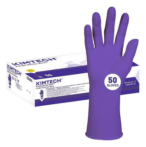 Kimberly-Clark Professional Guantes De Examen Kimtech Purple Nitrile-Xtra (50604), 5.9 M 0