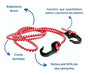 03 Elásticos Extensores Grossos Ganchos Plásticos 1,5 Metros 2