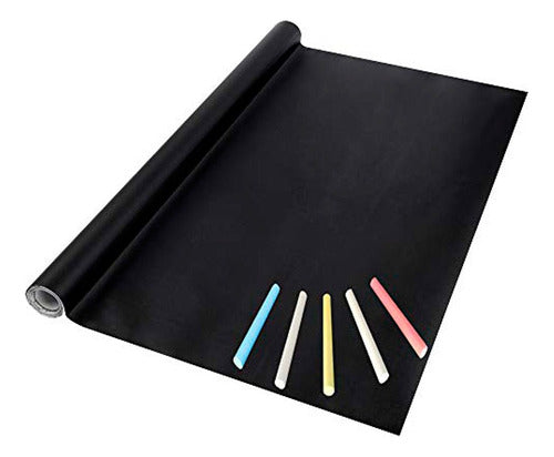 Galario Productos Pizarrón Verde Adhesivo 42x200cm - Set of 5 with Chalk 3