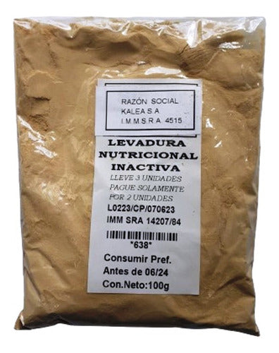 Levadura Nutricional Inactiva 100g Lleve 3 Pague Solo 2 0