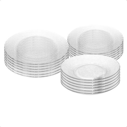 Durax Set Vajilla Completa Juego Platos De Vidrio Kuchen 0