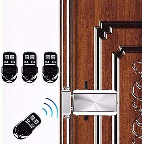 Honutige Electronic Deadbolt Door Lock, Smart Wireless Anti-theft Home Security Keyless Deadbolt Access Control System With 4 Remote Control 5