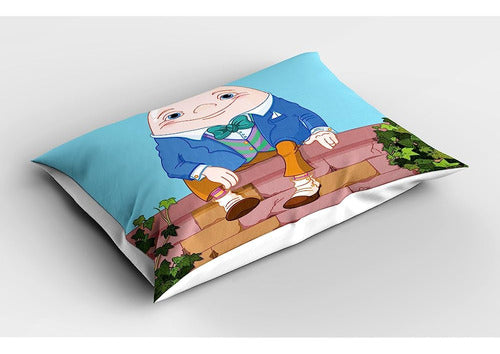 Lunarable Alice In Wonderland Pillow Sham, Huevo Humpty Dump 1