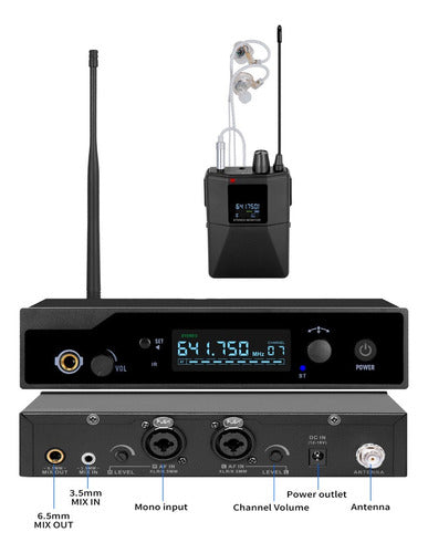 Sistema De Monitoreo Stereo In Ear Modelo Smp-300 Pro Audice 1