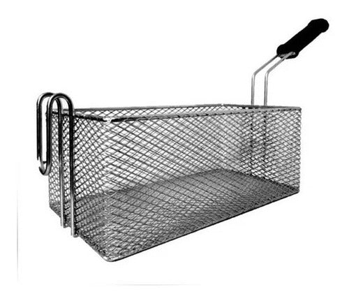 Fryer Basket Set (x2 Units) - Rectangular Reinforced 16x31cm 5