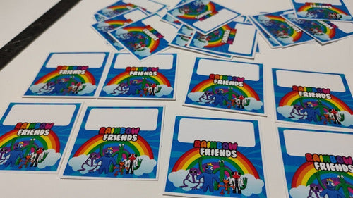 Rainbow Friends Self-Adhesive Stickers Set of 40 2