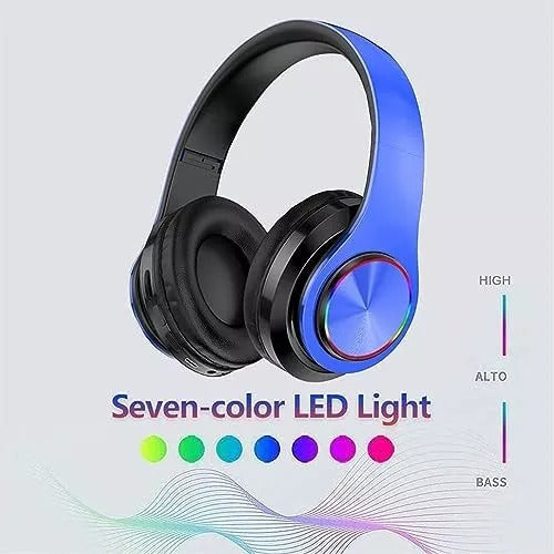 B39 Wireless Headset Bluetooth 5.0 Over-Ear Headphones with LED and Microphone 2