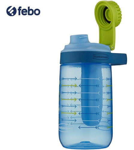 Botella Rubbermaid De Hidratación Chug 414cc Azul C Diseños 2