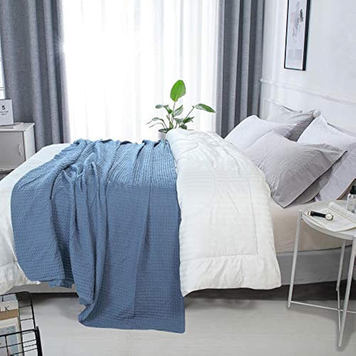 Hillfair 100% Cotton Woven Blanket, Queen Size 1