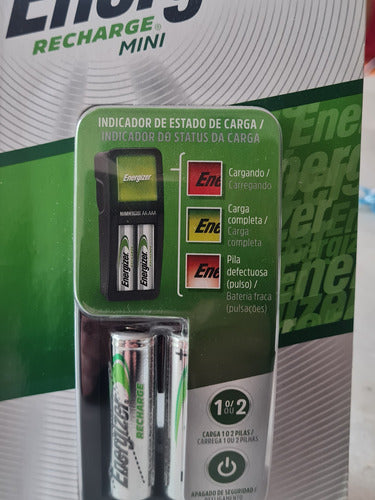 Cargador Energizer Mini Aa Aaa + 2 Aa Recargables 0