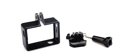 Carcasa Marco Frame Abierto Para Gopro Hero 3 Y 4 Con Base 4