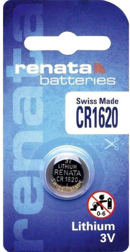 Renata 10 CR1620 3V Batteries for Lights, Alarms, Watches - Switzerland 0