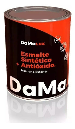 Damalux White Triple Action Synthetic Enamel Paint 1L 0