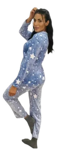 Women's Winter Polar Soft Glowing Earthly Pajama 13