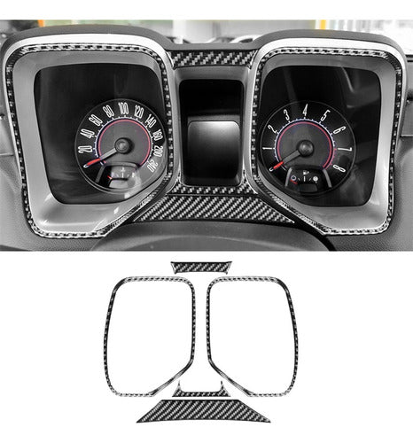 Fibra De Carbono Para Camaro 2010-2015 Dashboard Speedometer 1