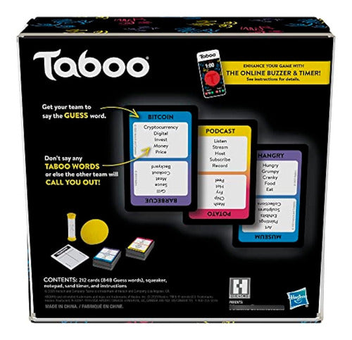 Hasbro Gaming Taboo Classic - Juego De Adivinanzas 1