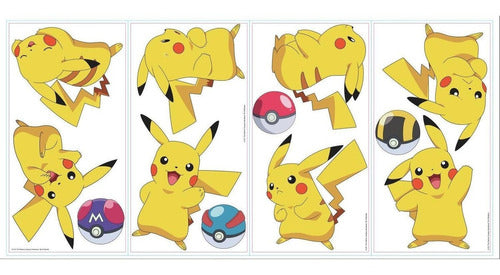 Vinilo Decorativo Pared [75bl6k55] Pokemon Pikachu 2