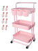 Piowio 3 Tier Utility Rolling Cart Estante Organizador Multi 0