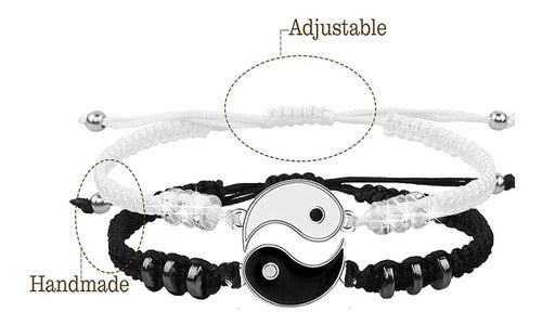 Distance Yin Yang Couple Bracelets for Sharing 2