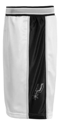 NBA Athletic Short Pantalon Basquet Nba San Antonio Spurs Niños Oficial 1