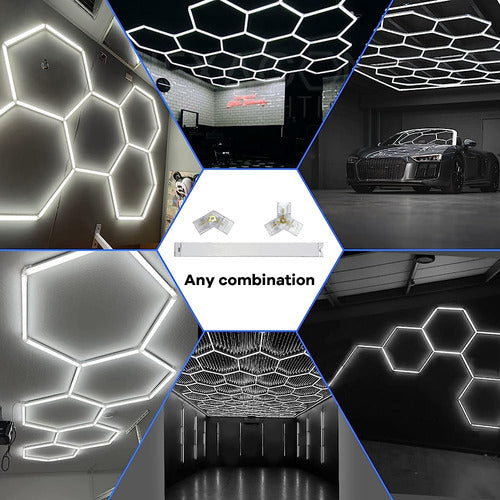 Cdkmax 24 Pack Hexagon Led Luces De Garaje, 192w 26400lm 650 4