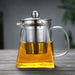 Generic Square Glass Teapot with Infuser 750ml 0