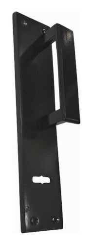 Aluminum Straight Handle Rialpa Black Polished White Door Handle 0