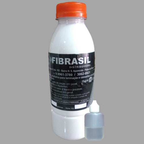 Tinta Gel Coat Iso Branco Banheira Fibra De Vidro Kit 500g 0