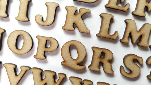 120 Letras Mdf Fibrofacil Alto 4cm Abecedario Letras Numeros 2