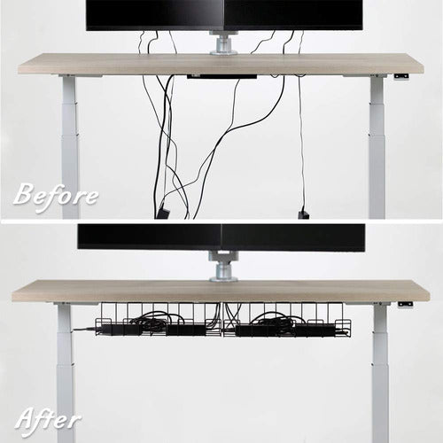 Bandeja Organizadora De Cables Debajo Del Escritorio, 2 Paqu 1