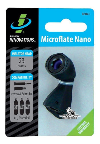 Genuine Innovations Microflate Nano CO2 Bicycle Inflator 0