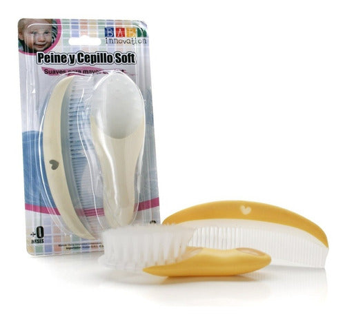 Baby Innovation Natural Bristles Brush and Comb Set 0