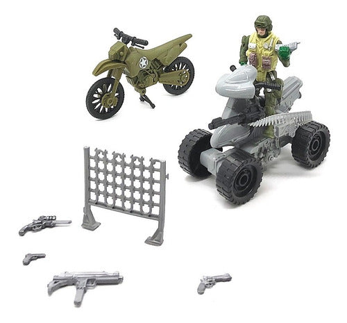 Soldier Combat 9 Classic Toy Soldier Set for Kids - Military Set 1