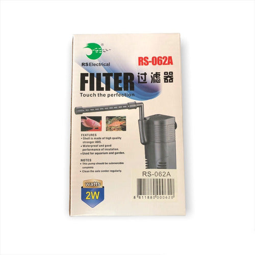 RS Electrical Filtro Interno Chico Para Pecera Electrical Rs 062a 300 L/h 4