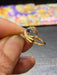 Luli 18k Gold Ring with Legit Blue Sapphire - Modern Design Sale 2