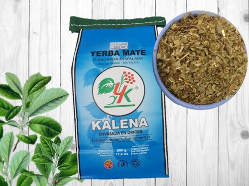 Kalena Pack of 10 Units Yerba Despalada X 500 Grs 2