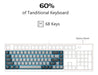 Teclado Videojuegos Compacto De 68 Teclas Pc Mac Gris-negro 2